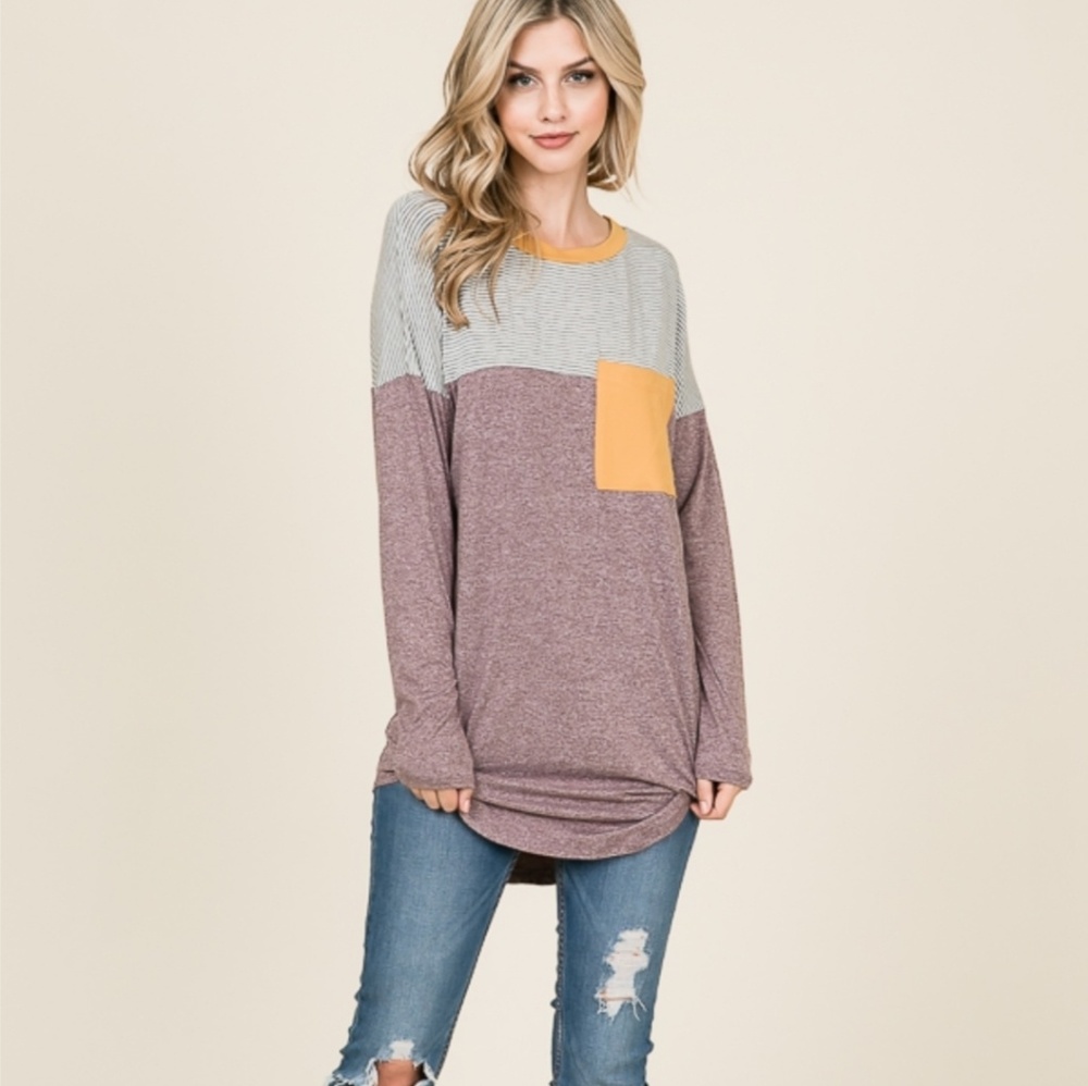 Mixed Detail Long Sleeve